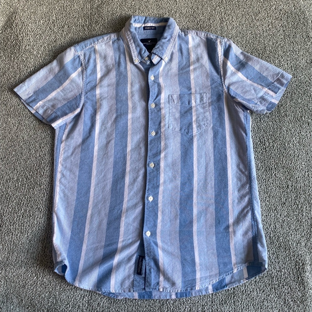 Blue Striped Button Down